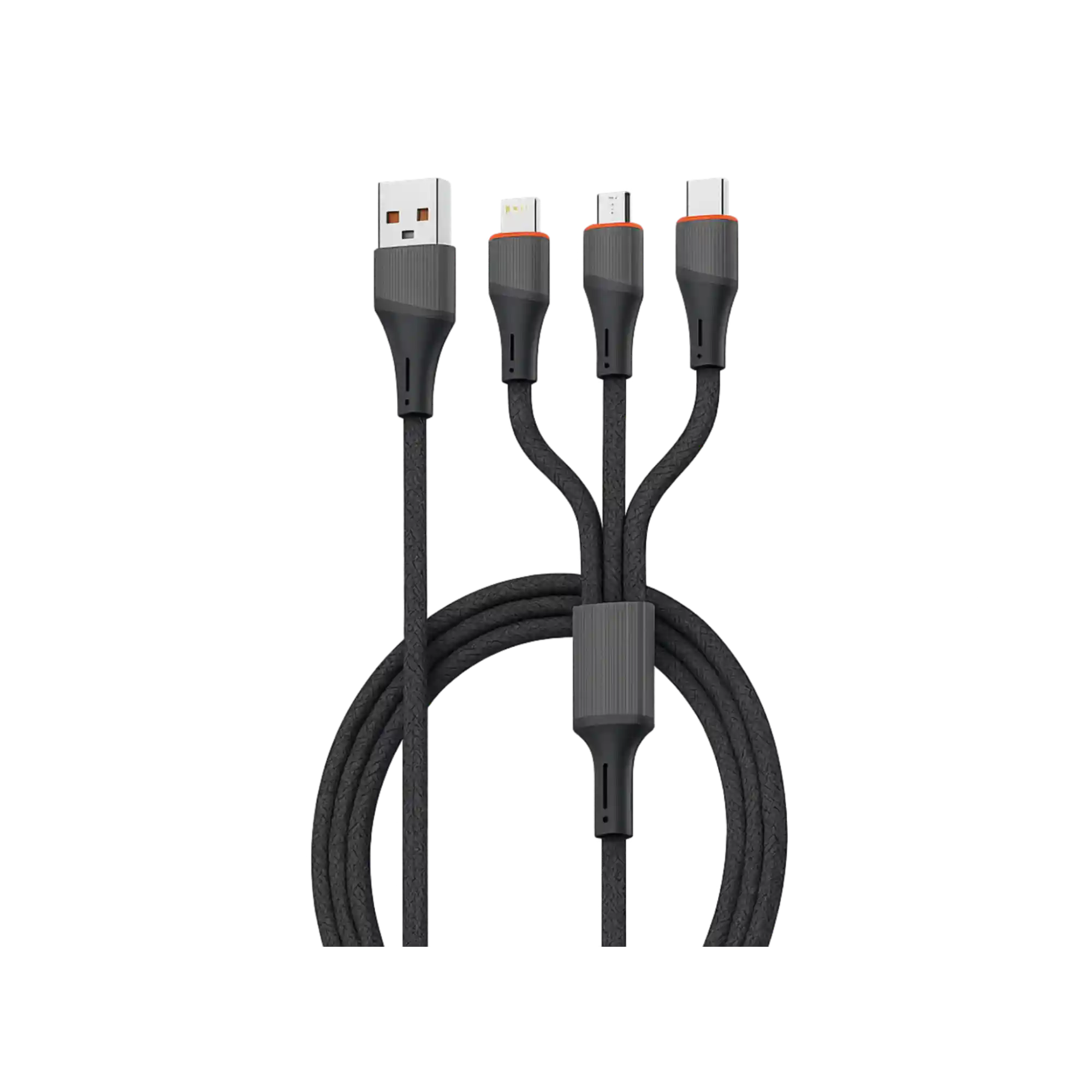 LDNIO LC96U 3-in-1 1.2m Braided Cable