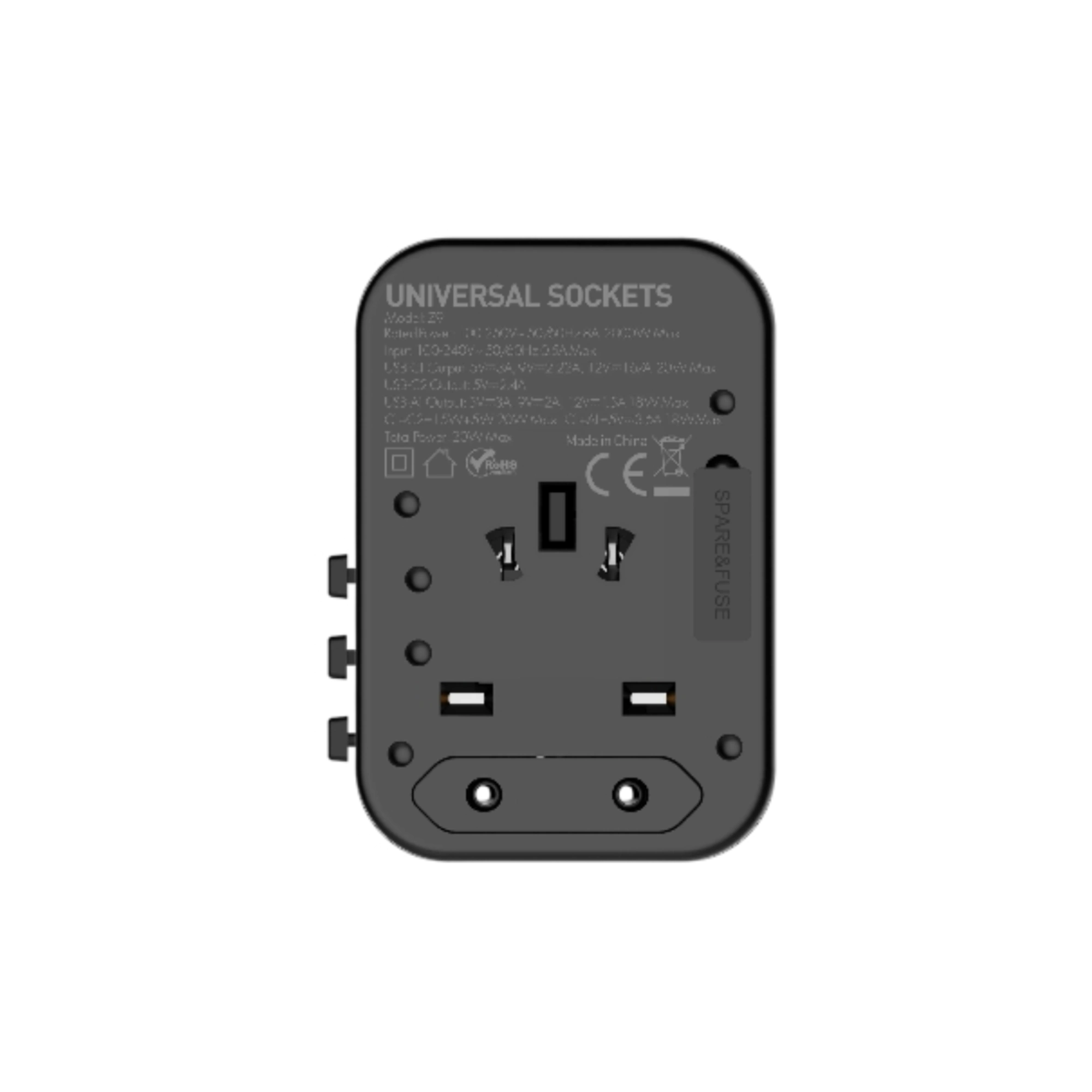 LDNIO Z9 20W GaN Universal Travel Adapter
