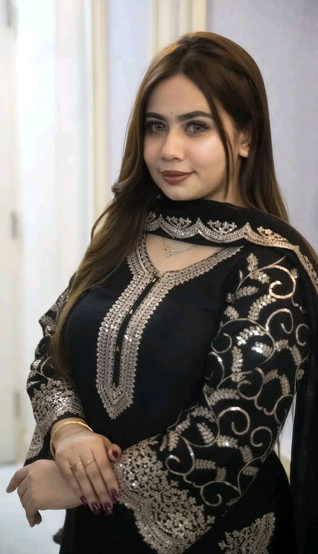 Premium Soft Jorjet With sequence embroidery Three Piece