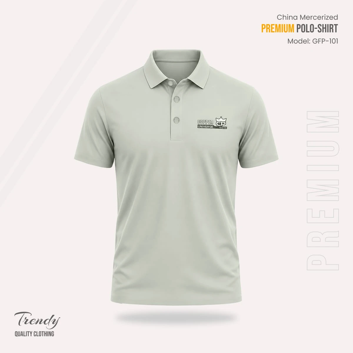 Export Quality China Mercerized Polo Shirt