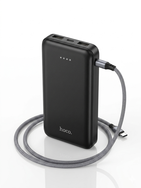 Hoco J165 Ultra-Slim 10000mAh Four-Port Power Bank