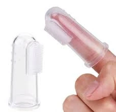 Baby Finger Toothbrush - Children's Silicon Finger Transparent Toothbrush