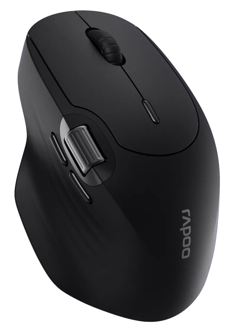 Rapoo MT560TM Multi-Mode Wireless Ergonomic Mouse – Black