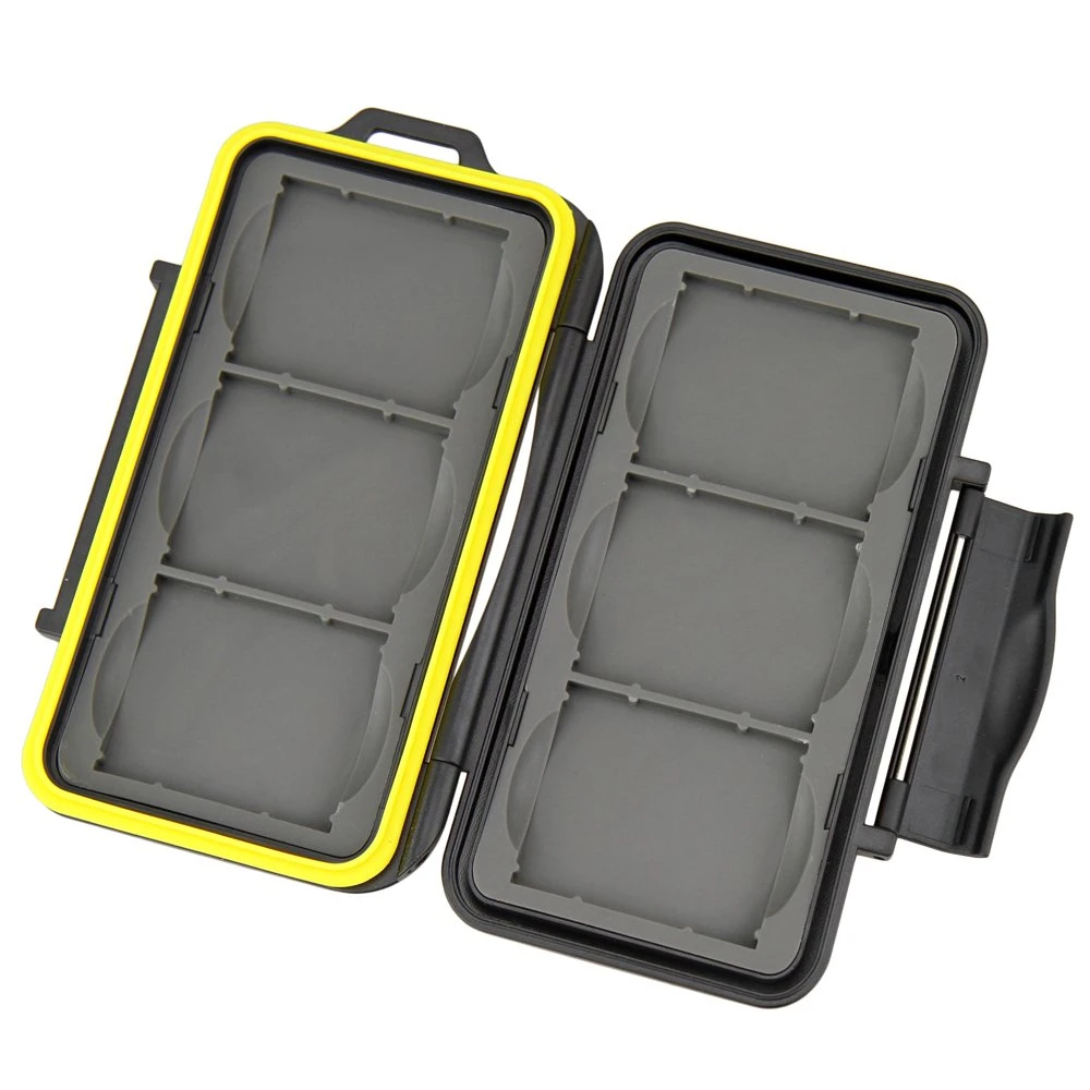 JJC MC3 Water-Resistant Holder Hard Storage Memory Card Case