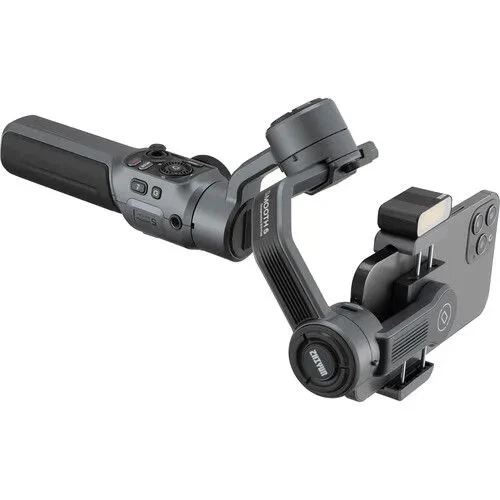 Zhiyun Smooth 5 Gimbal Stabilizer Combo, 3-Axis Handheld Smartphone Gimbal With Grip Tripod Vlog LED Fill Light for iPhone Or Android