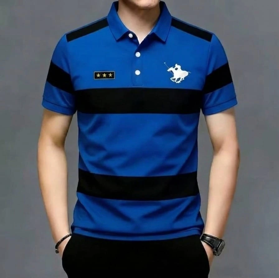 Striped Super Premium Half Sleeve polo Shirts