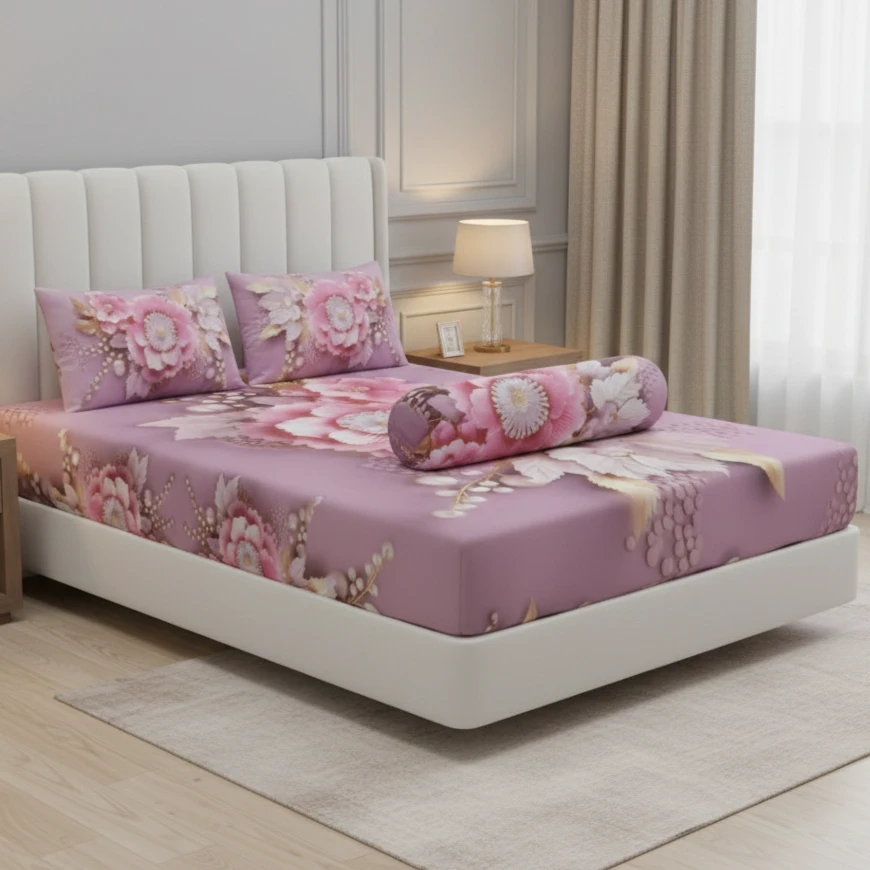 Water Proof China Premium 3D Design Bed Sheet