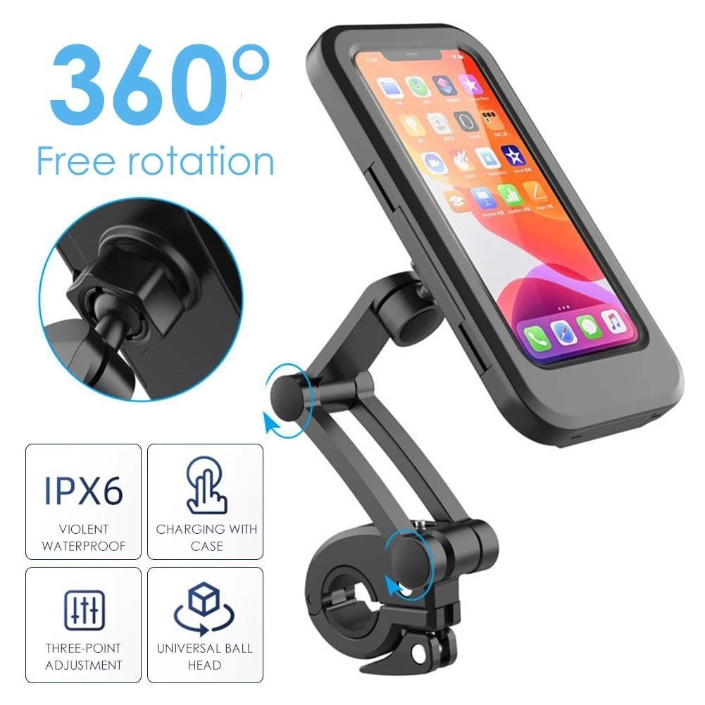 Newfangled - Cycle/Bike/Motorcycle handle Smart Mobile Phone Holder Bike Mobile Holder - Sports & Outdoors - Modern and Trendy