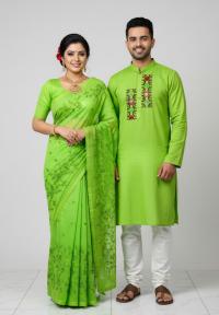 Premium Sharee Panjabi Couple Dress