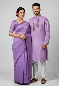 Premium Sharee Panjabi Couple Dress