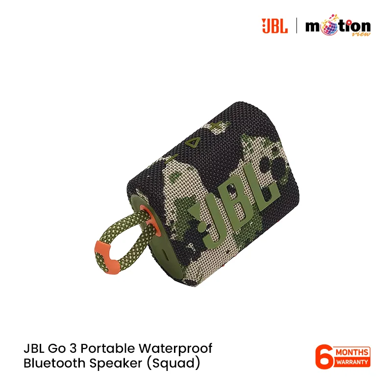 JBL Go 3 Portable Waterproof Bluetooth Speaker