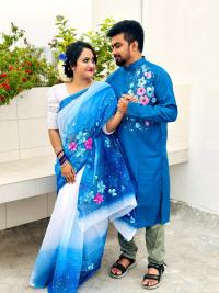 কাপল ড্রেস Couple Saree Sets