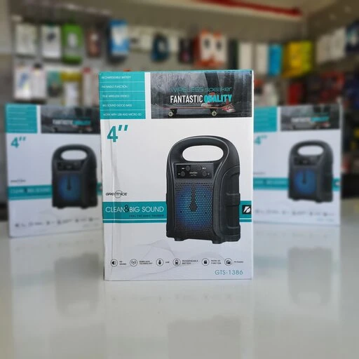 GREATNICE GTS-1386 Bluetooth, USB, TF Card & FM Radio Supported 4 Inch Driver Lighting Effects Speaker