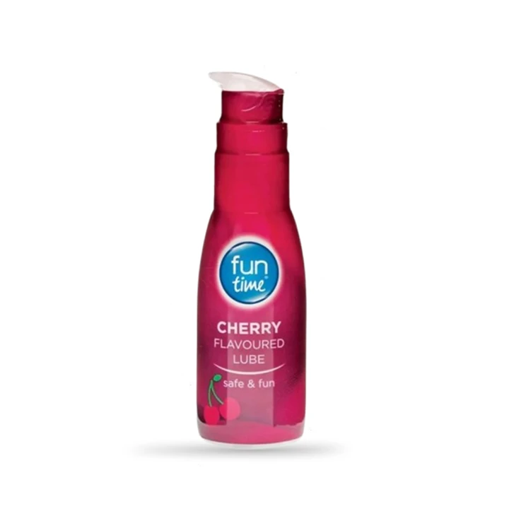 Fun Time Lube Cherry Lubricant Gel Water Based Red 75ml | UK