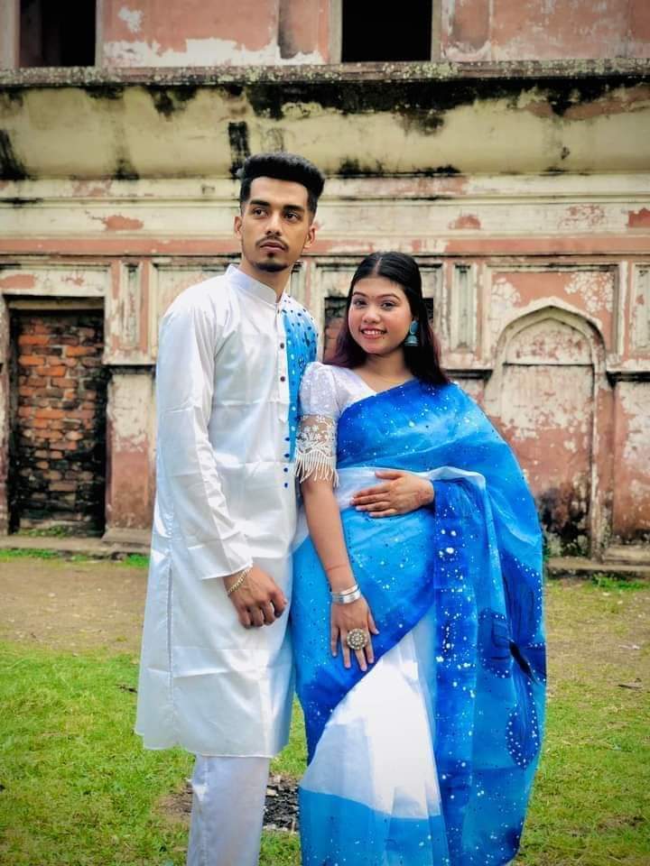 কাপল ড্রেস Couple Saree Sets