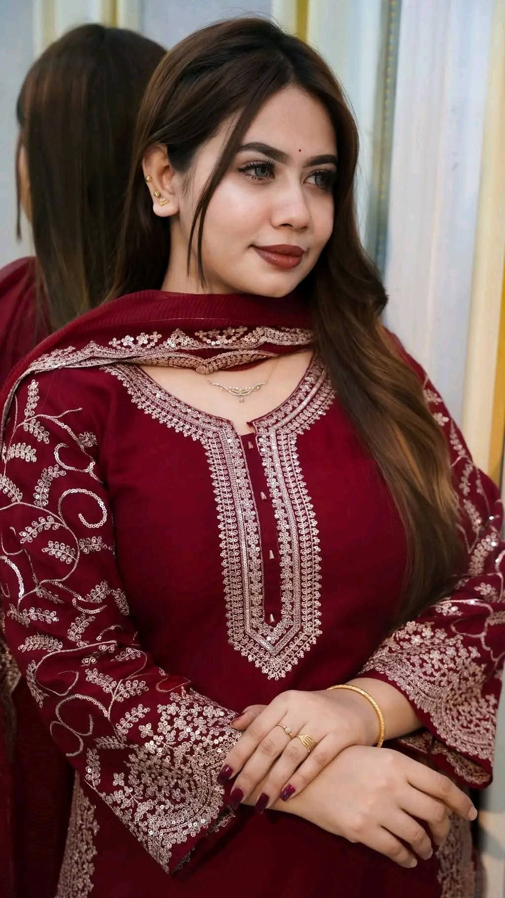 Premium Soft Jorjet With sequence embroidery Three Piece