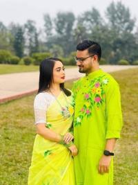 কাপল ড্রেস Couple Saree Sets