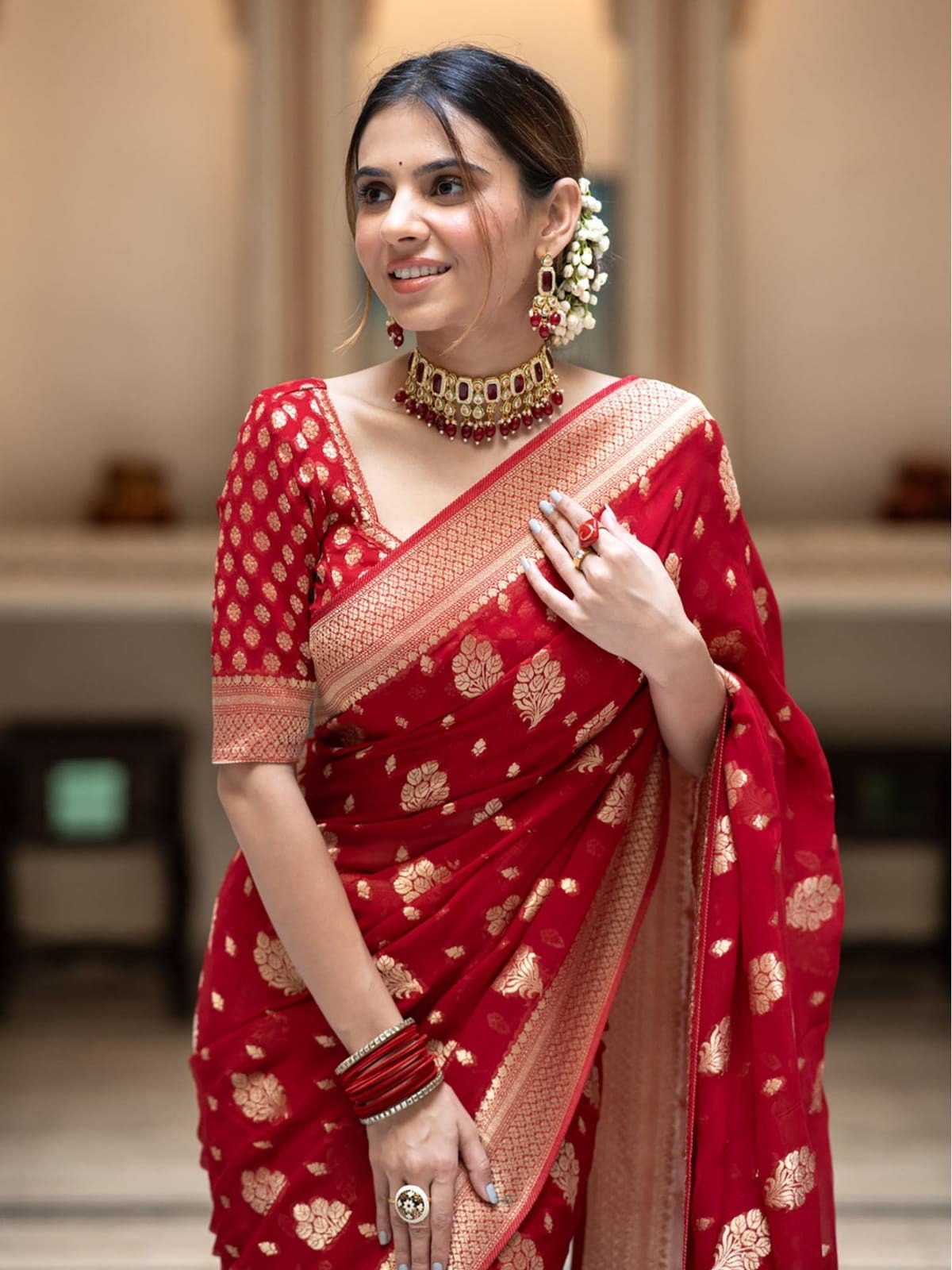 Dhupiyan Sharee with Blouse Piece