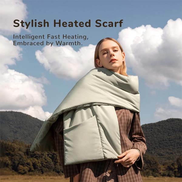JISULIFE Stylish Heated Scarf For Women And Man