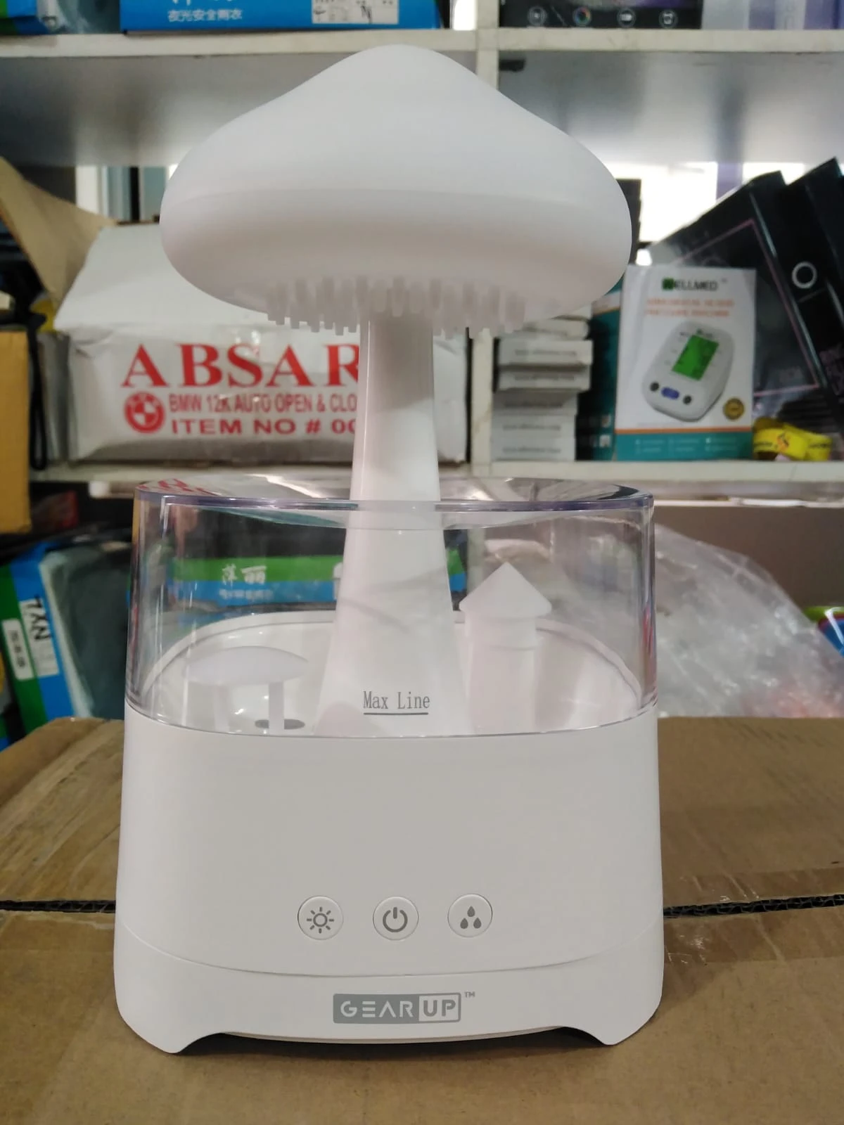 5 IN 1 Bluetooth Speaker Rain Cloud Humidifier, switchable 7 colors, 450ml capacity super quiet, intelligent anti-dry function