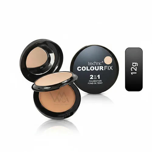 Technic Colour Fix 2 in 1 Powder Plus Foundation Buff 12gm