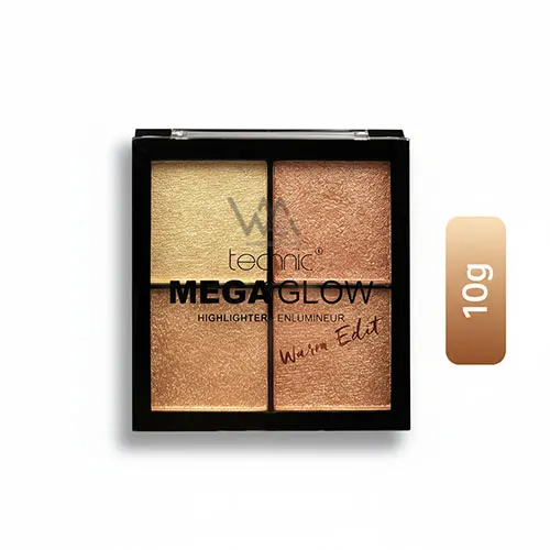 Technic Cosmetics Mega Glow Highlighter Palette Warm Edit