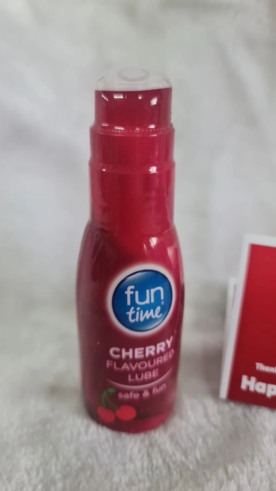 Fun Time Lube Cherry Lubricant Gel Water Based Red 75ml | UK