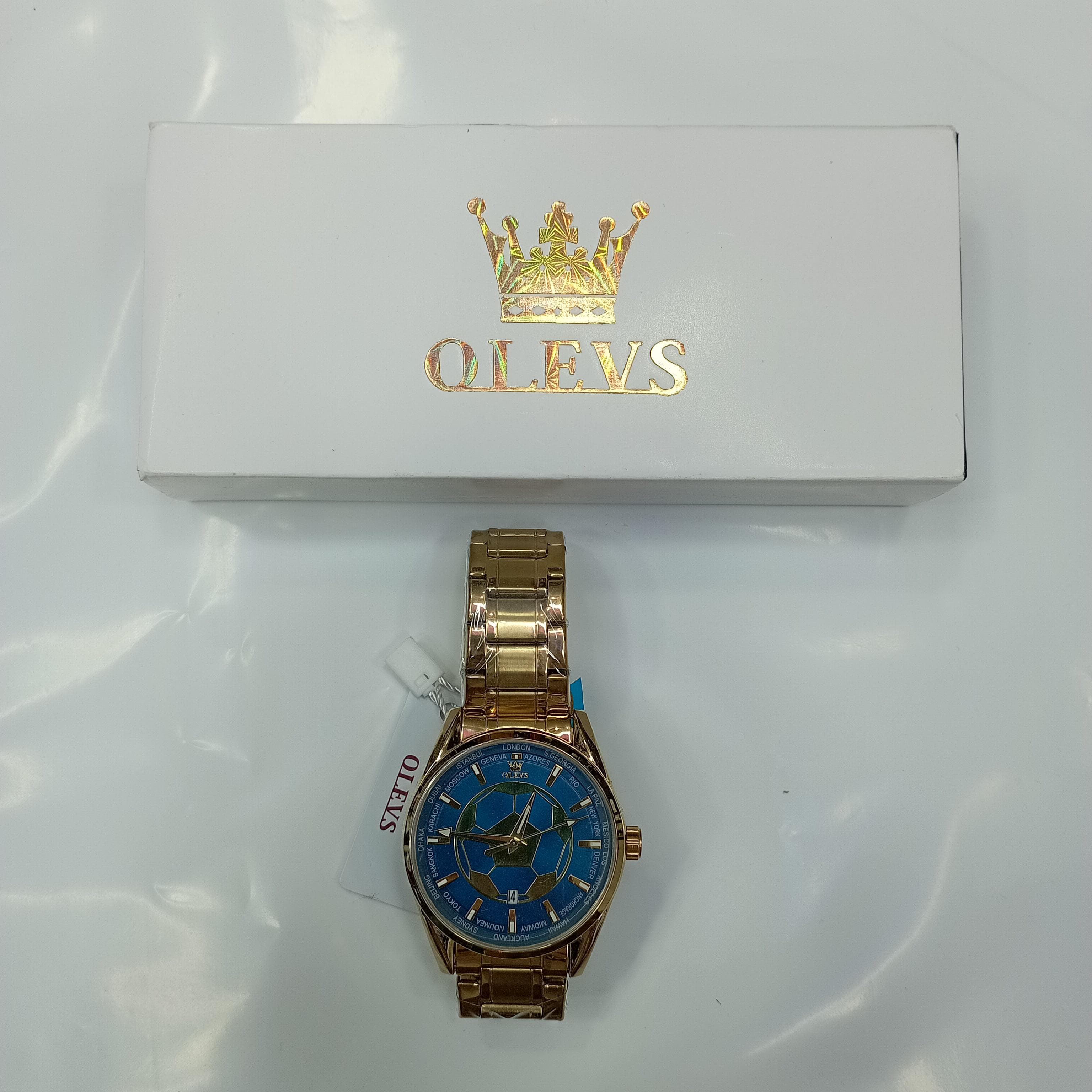 OLEVS 9949 Football Dial Men Business Sport Quartz Watch