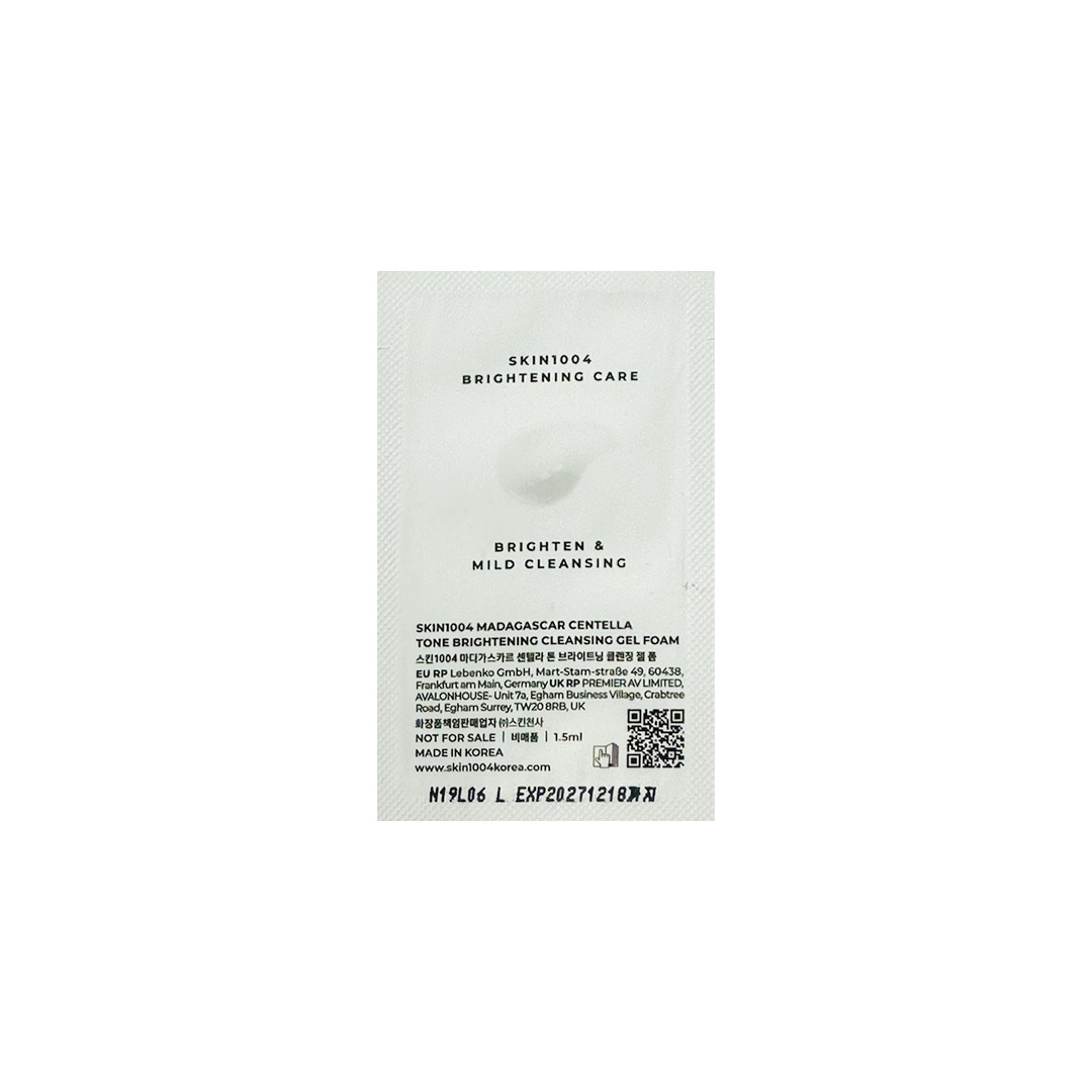 SKIN1004 Madagascar Centella Tone Brightening Cleansing Gel Foam 1.5 ml