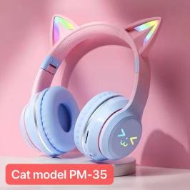 PM-35 Cat Ear LED Bluetooth Headset – Kids & Adults Favourite