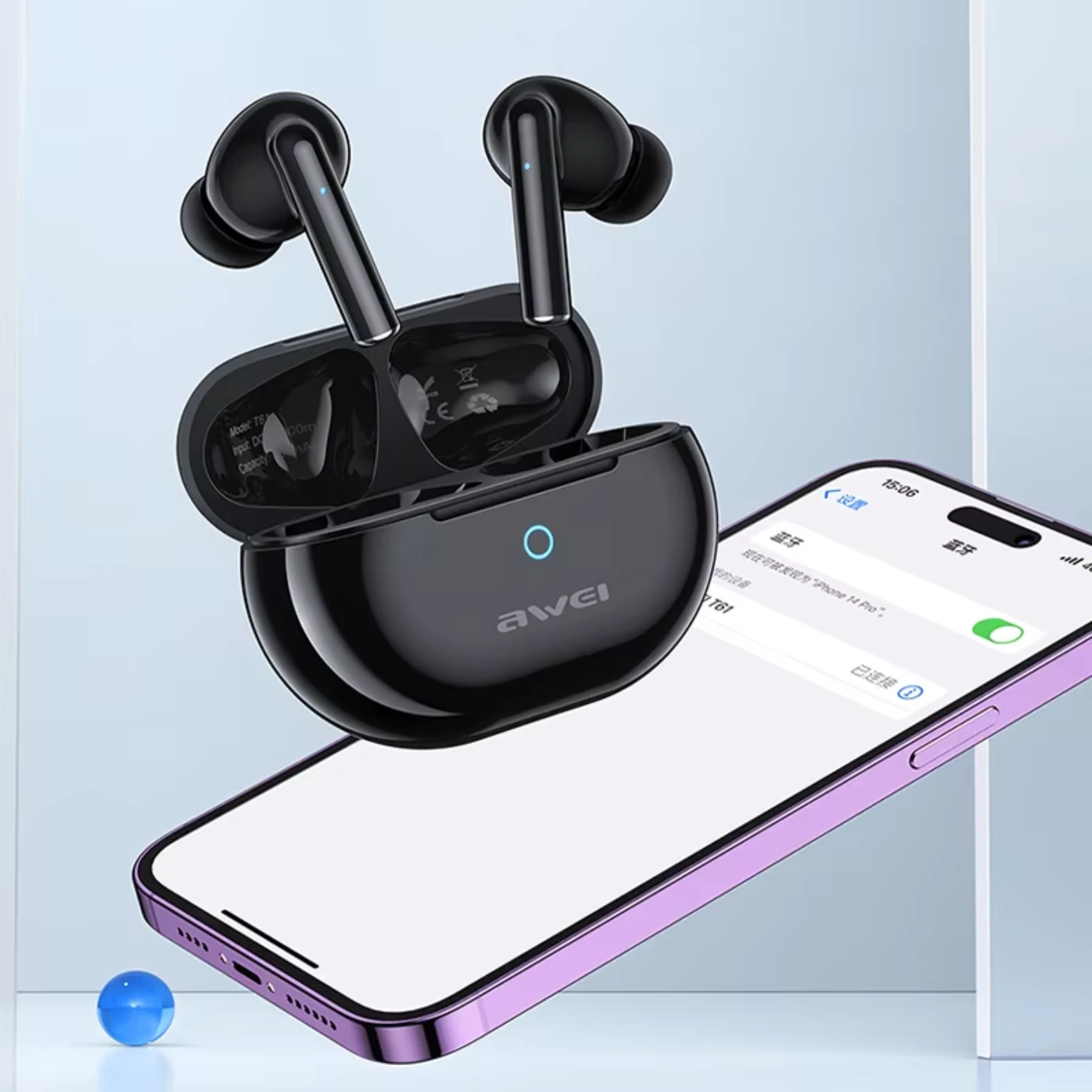Awei T61 Wireless Bluetooth ENC Earbuds